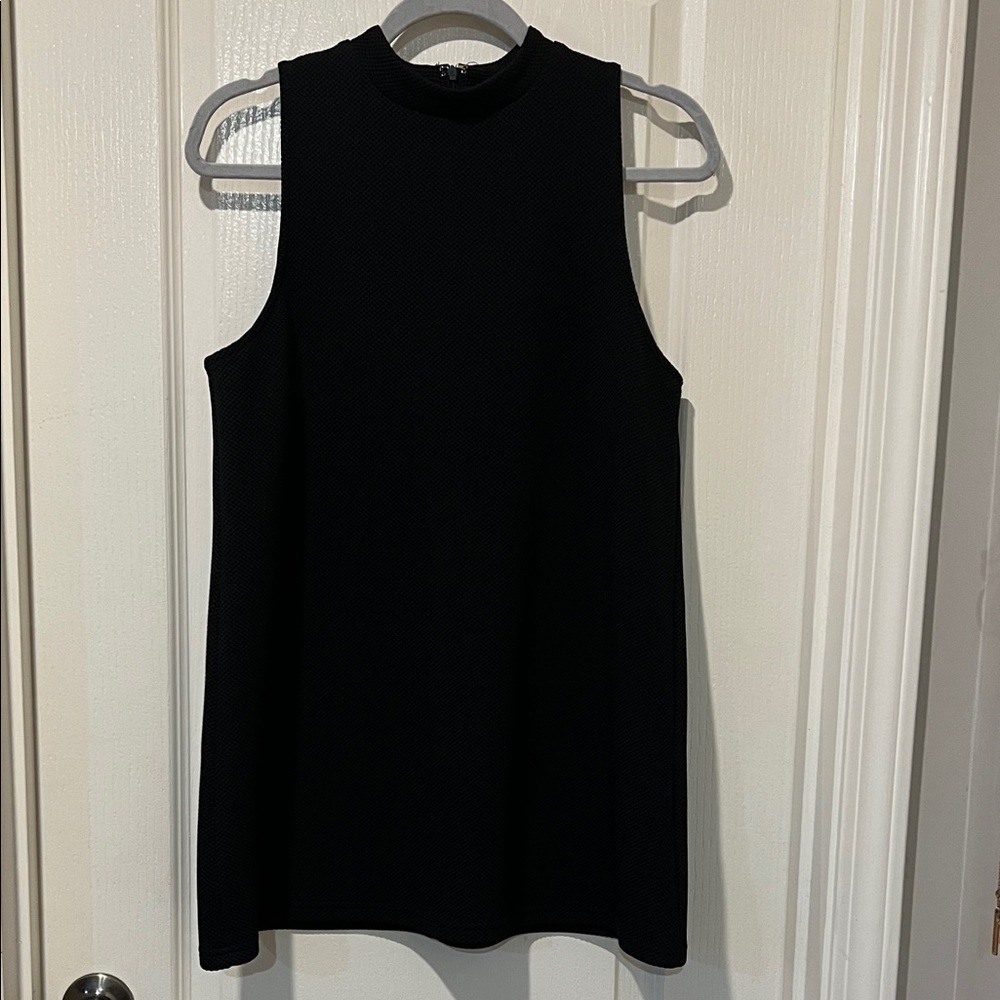 She + Sky Classic Black Sleeveless Mini Dress